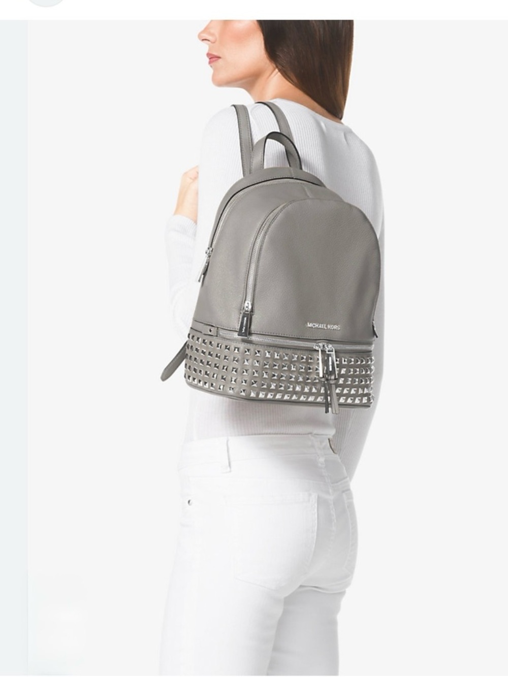 Michael Kors Studded Leather Backpack NWT